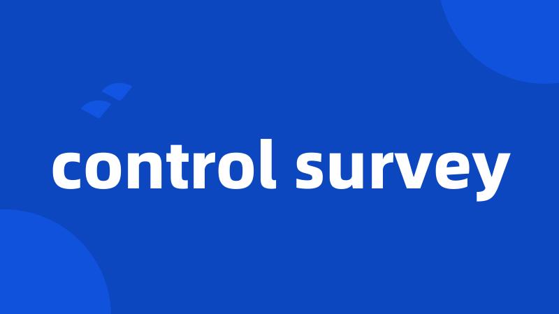 control survey