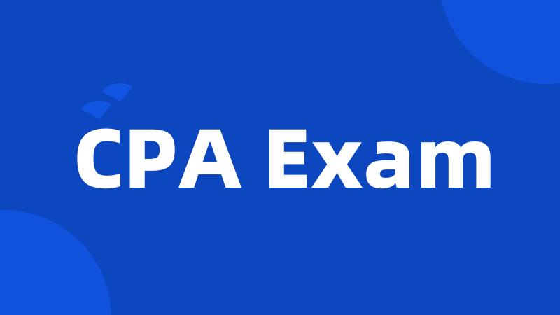 CPA Exam