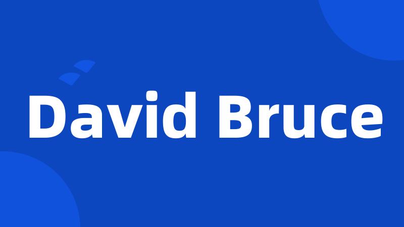 David Bruce