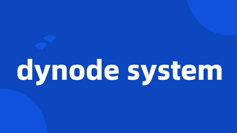 dynode system