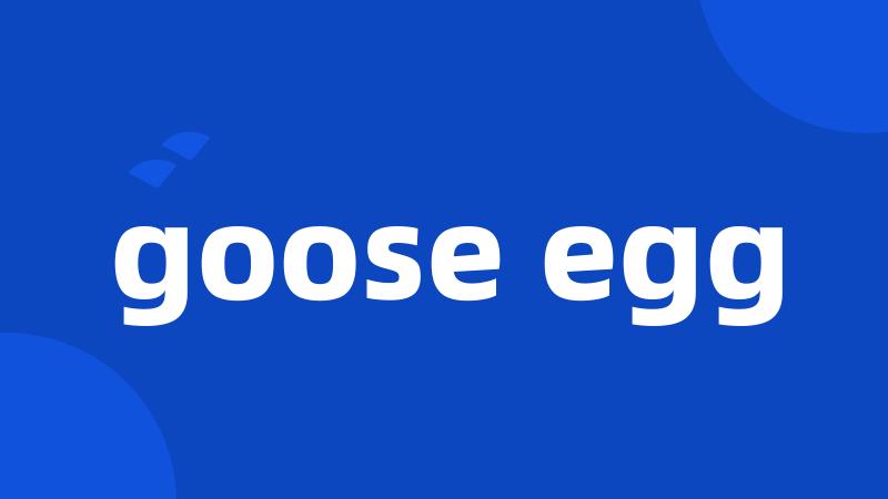 goose egg