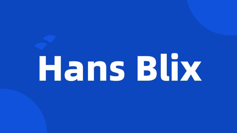 Hans Blix