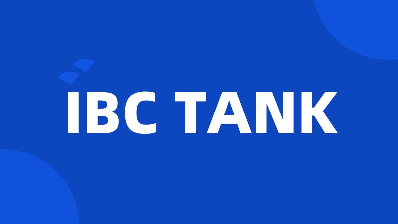 IBC TANK