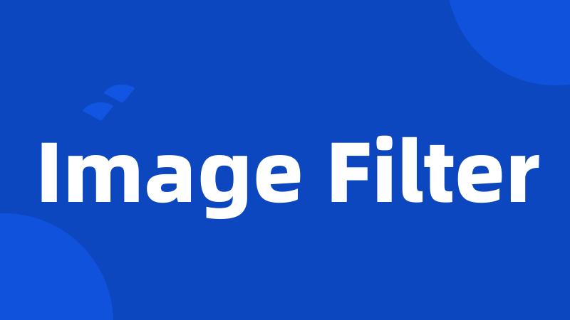 Image Filter