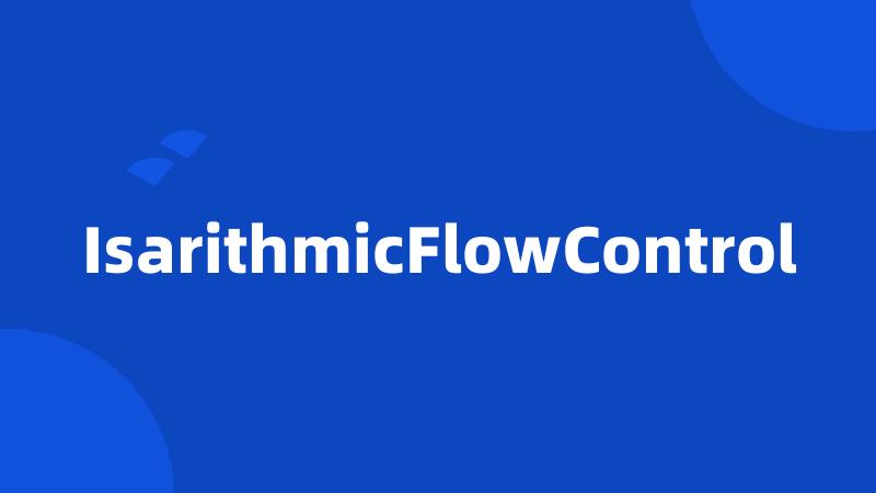 IsarithmicFlowControl