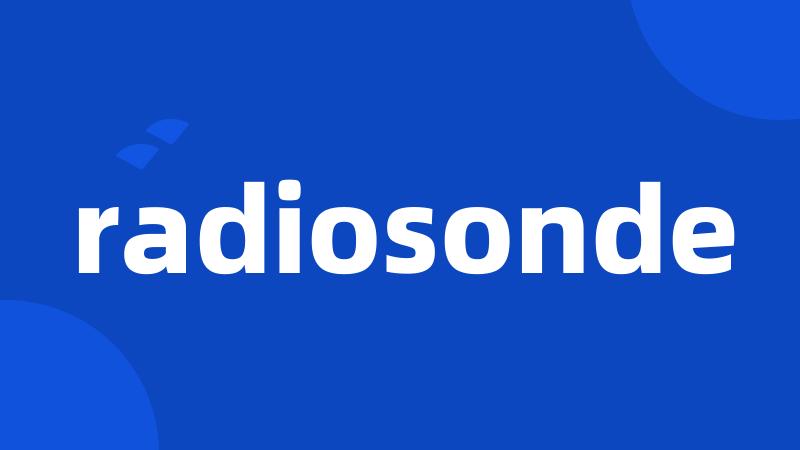 radiosonde