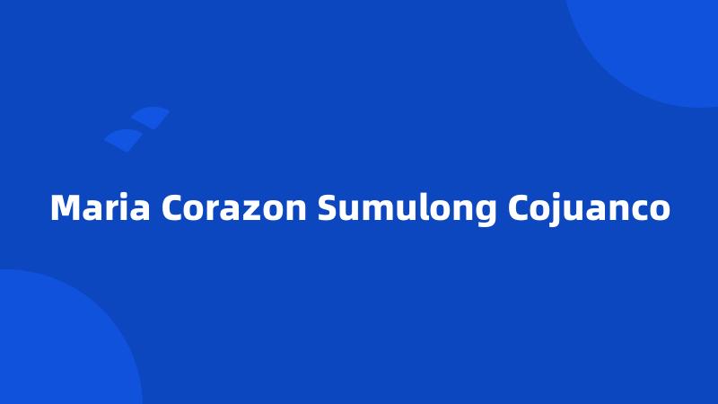 Maria Corazon Sumulong Cojuanco