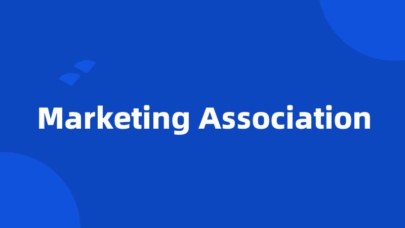 Marketing Association