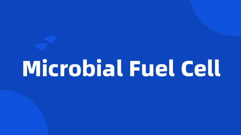 Microbial Fuel Cell