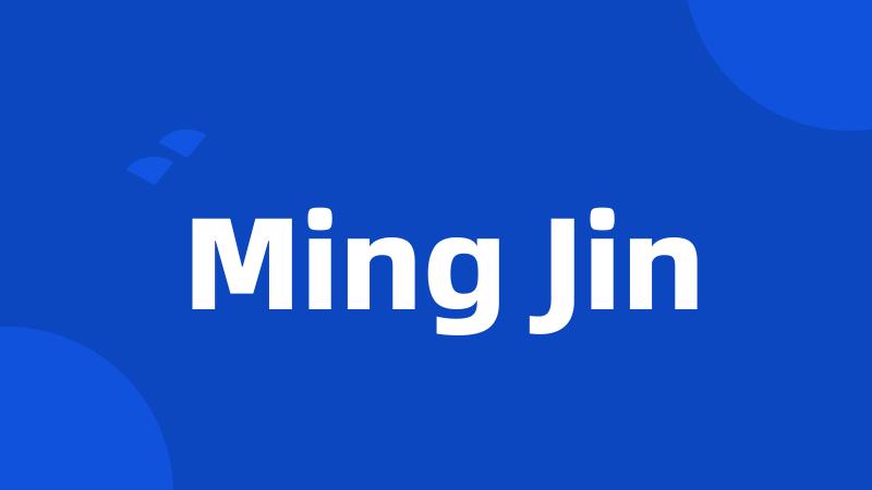 Ming Jin