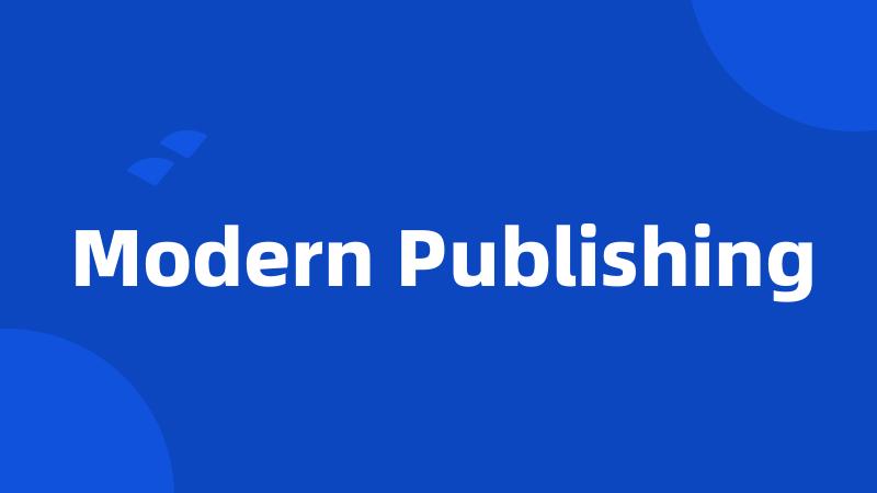 Modern Publishing