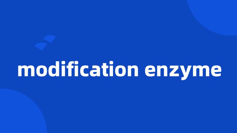 modification enzyme