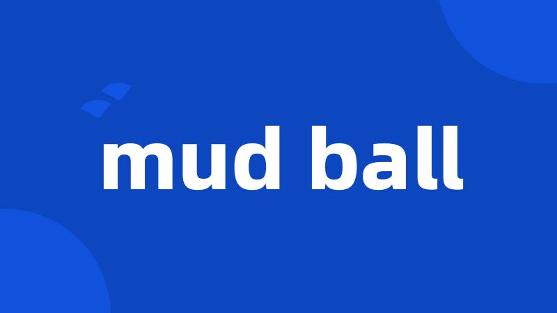 mud ball