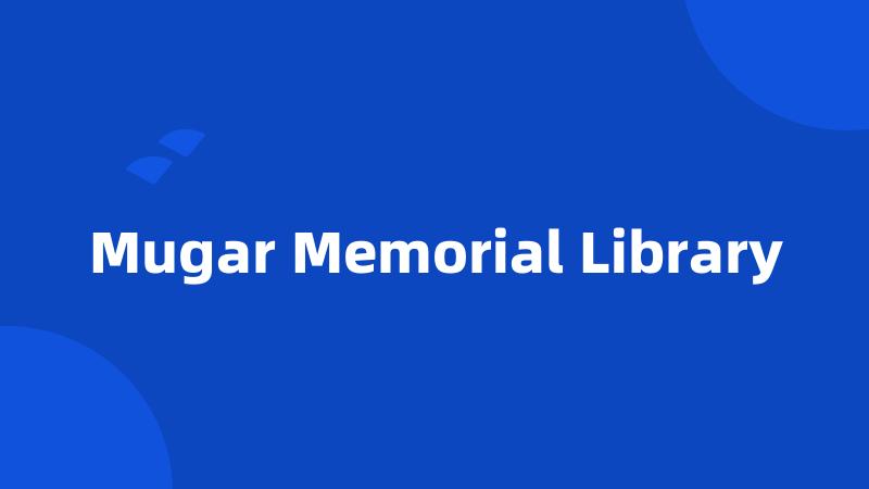 Mugar Memorial Library