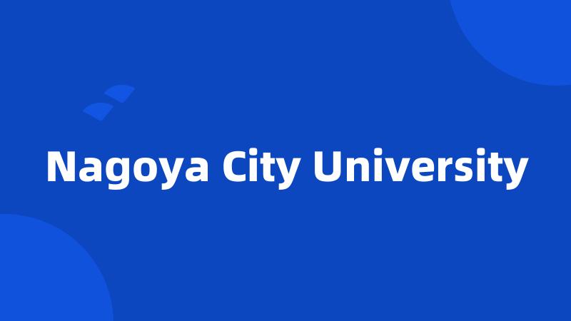 Nagoya City University