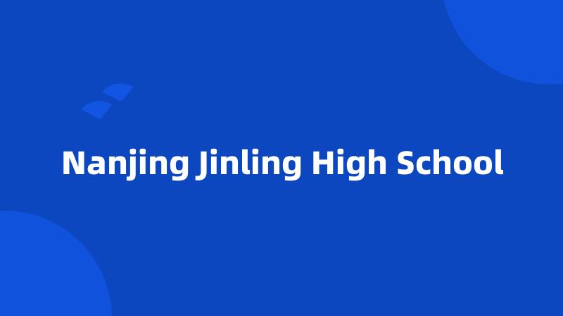 Nanjing Jinling High School