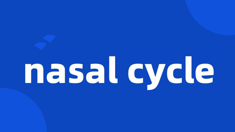 nasal cycle