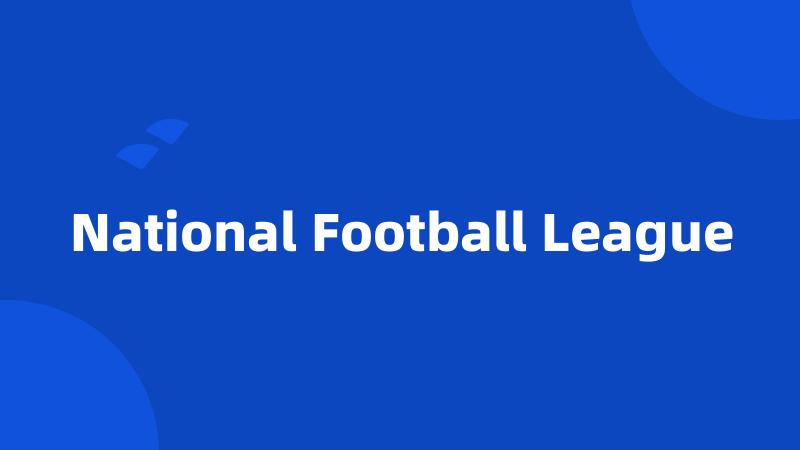 National Football League