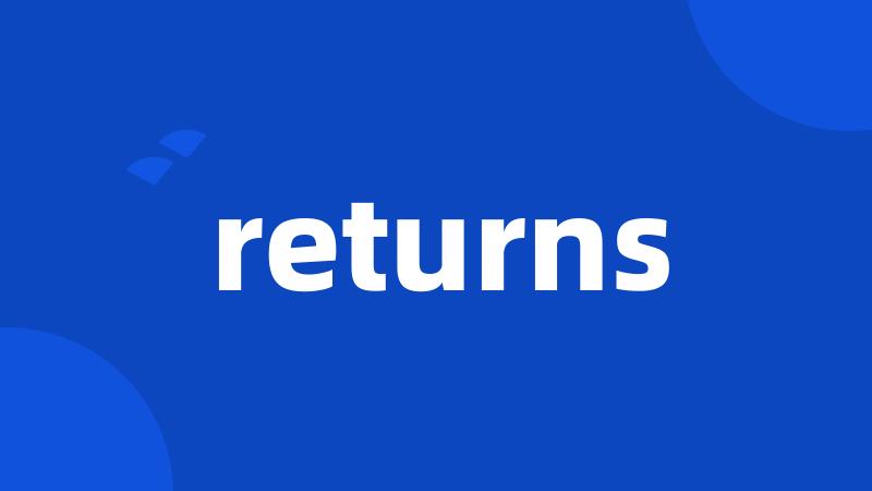 returns