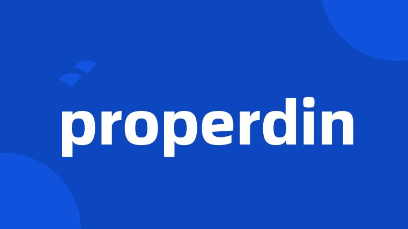 properdin