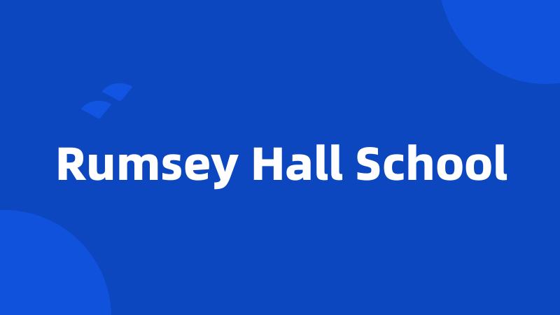 Rumsey Hall School