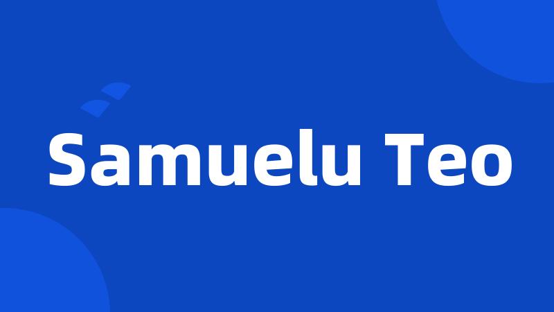 Samuelu Teo