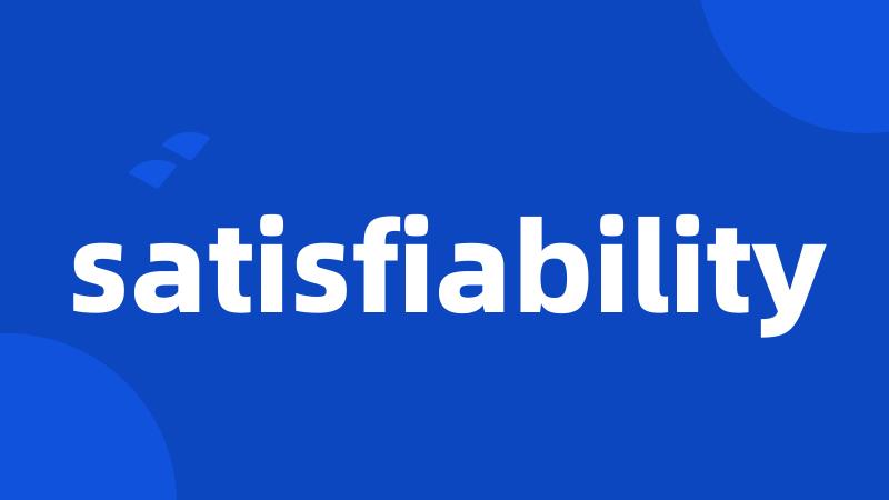 satisfiability