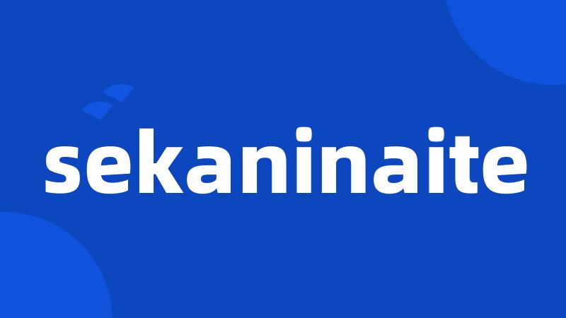 sekaninaite