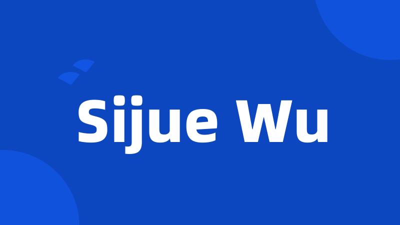 Sijue Wu