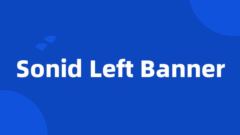 Sonid Left Banner