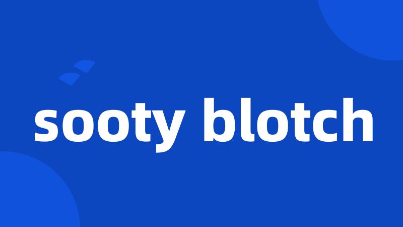 sooty blotch