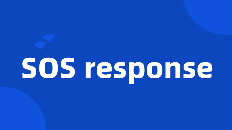 SOS response