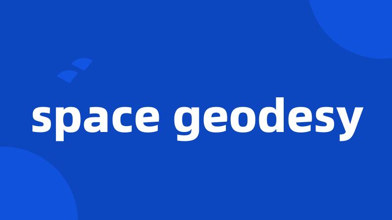 space geodesy