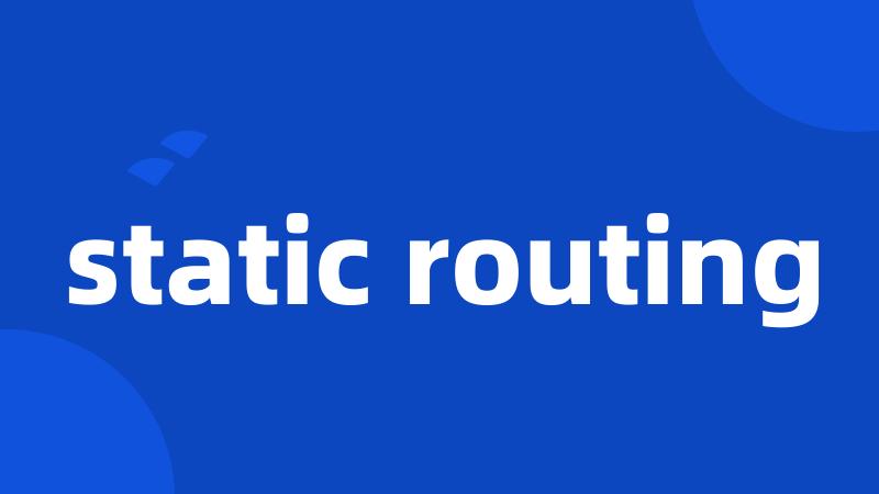 static routing