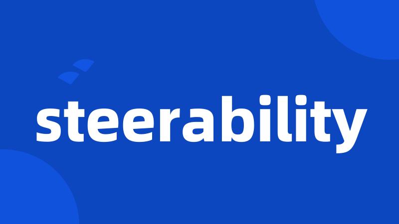 steerability