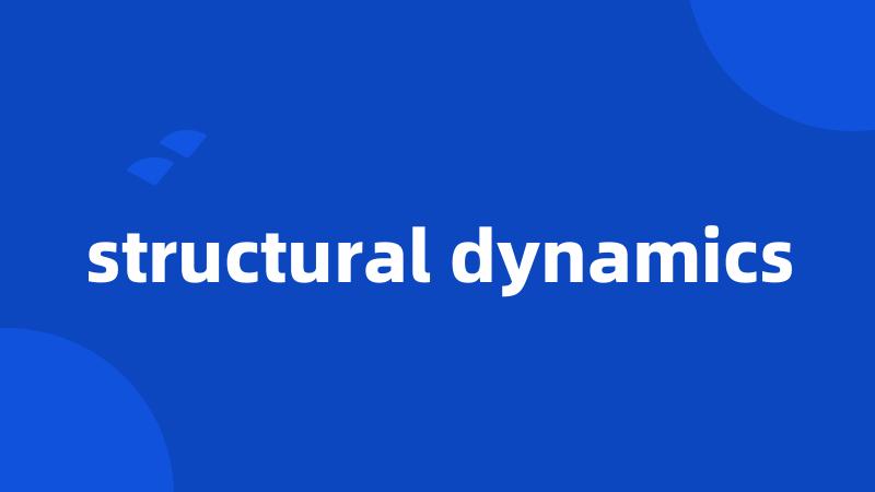 structural dynamics