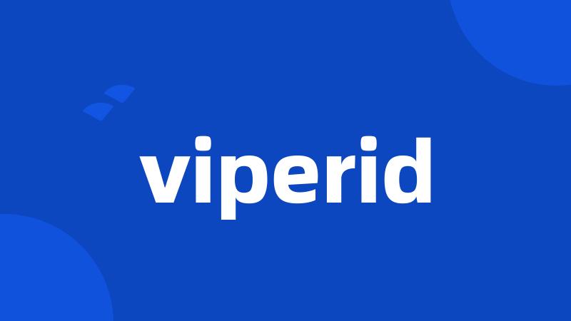 viperid