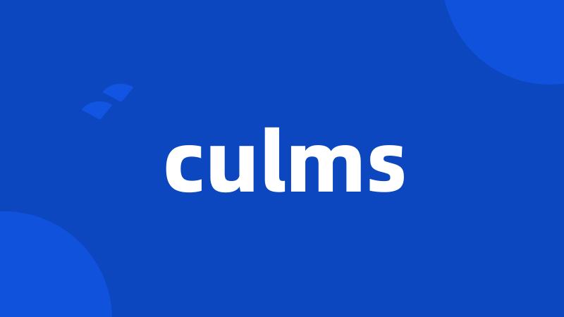 culms