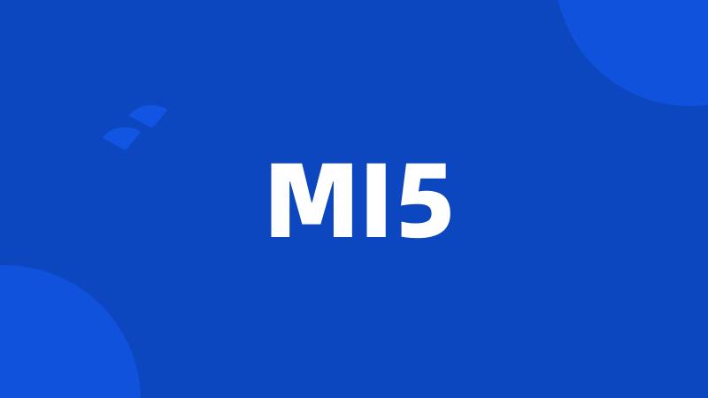 MI5