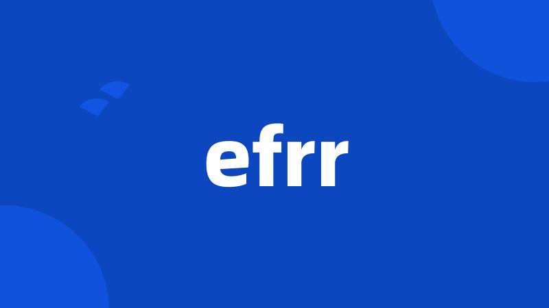 efrr