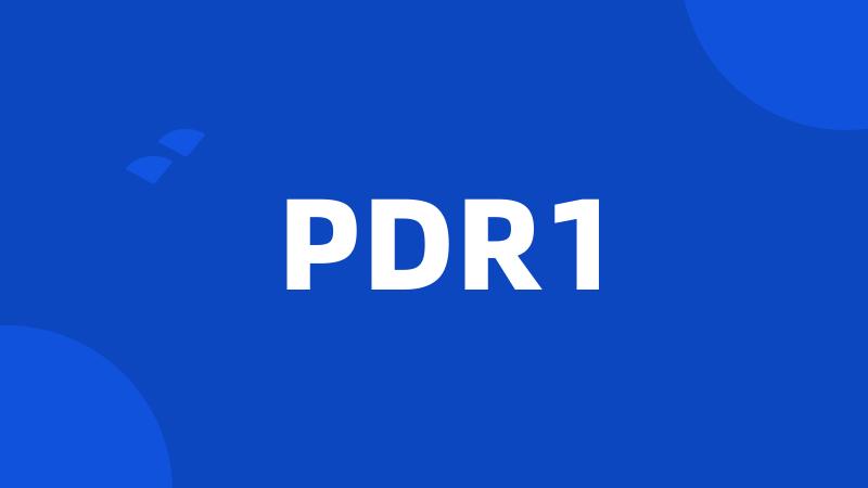 PDR1