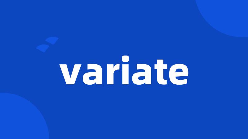 variate