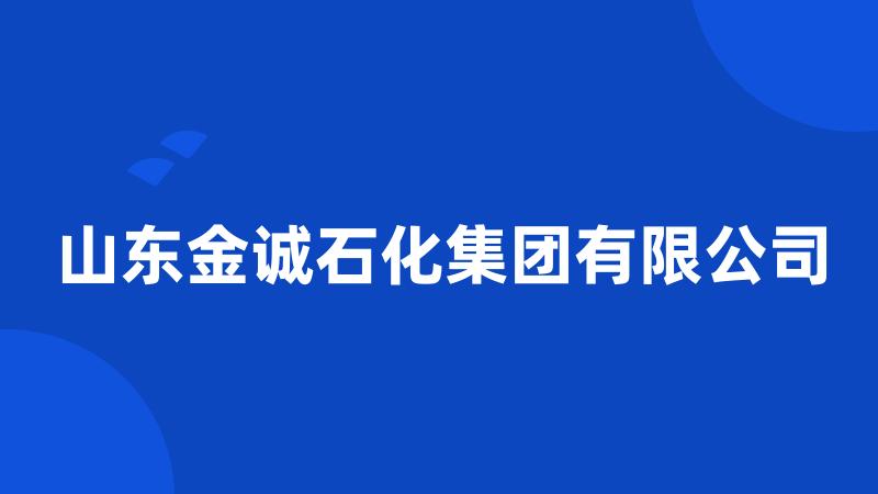 山东金诚石化集团有限公司