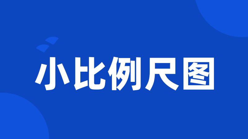 小比例尺图