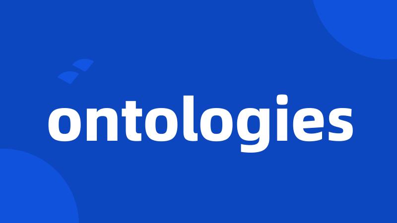 ontologies