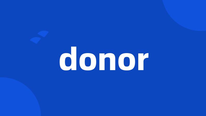 donor