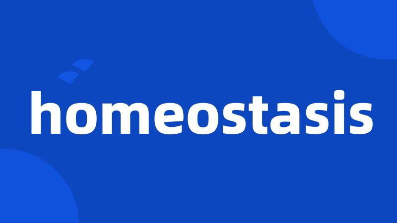 homeostasis