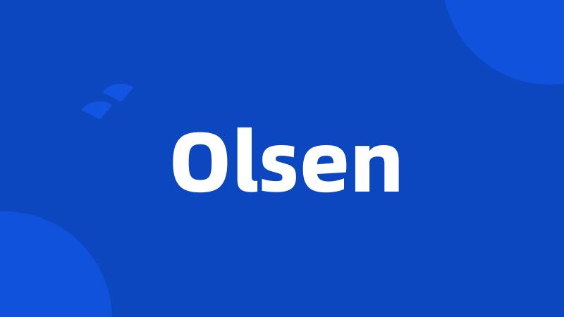 Olsen