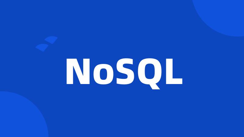 NoSQL