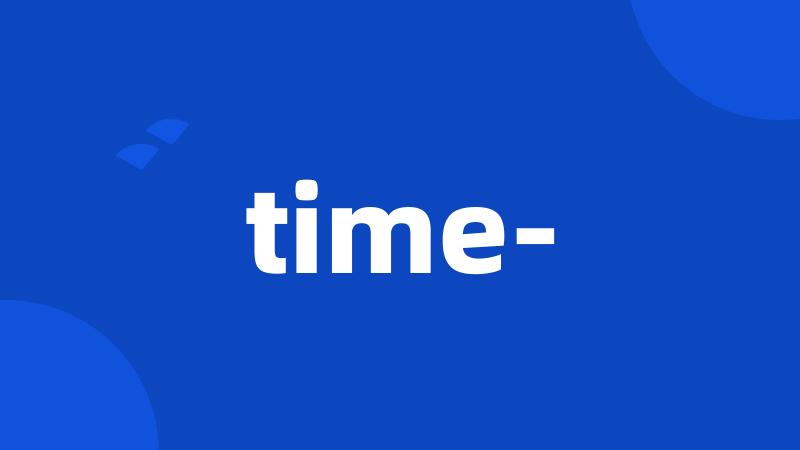 time-